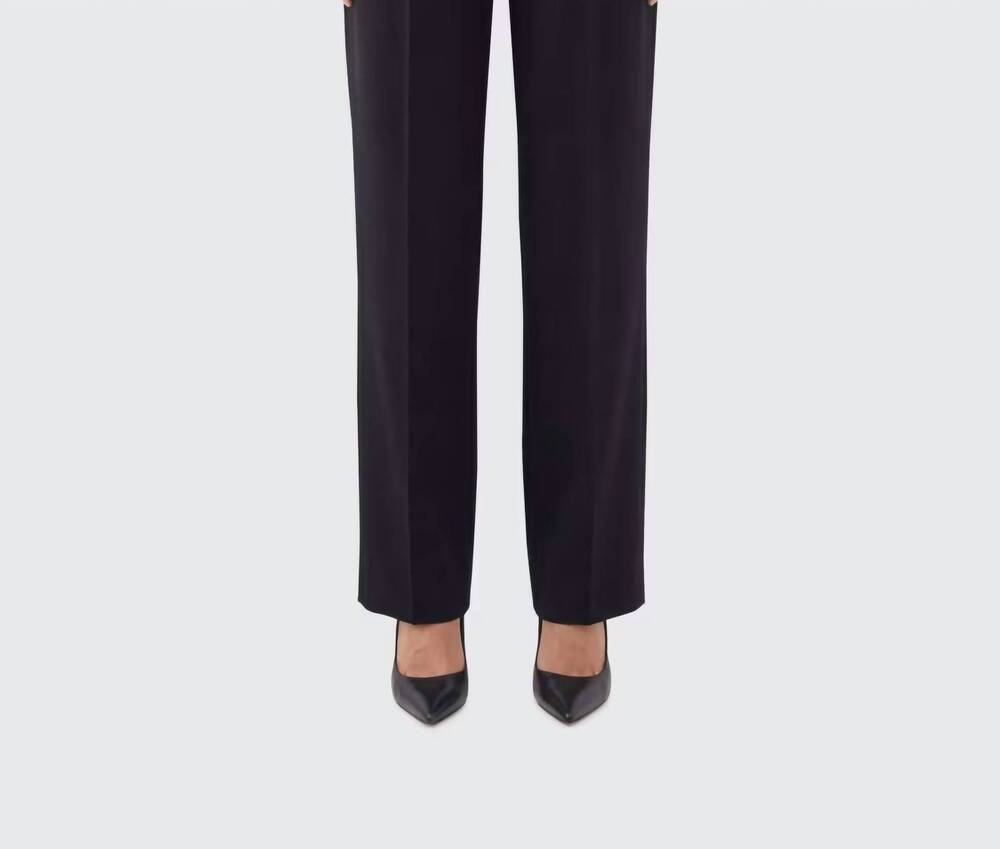 NEW VICTORIA BECKHAM virgin wool blend tailored trousers in black
